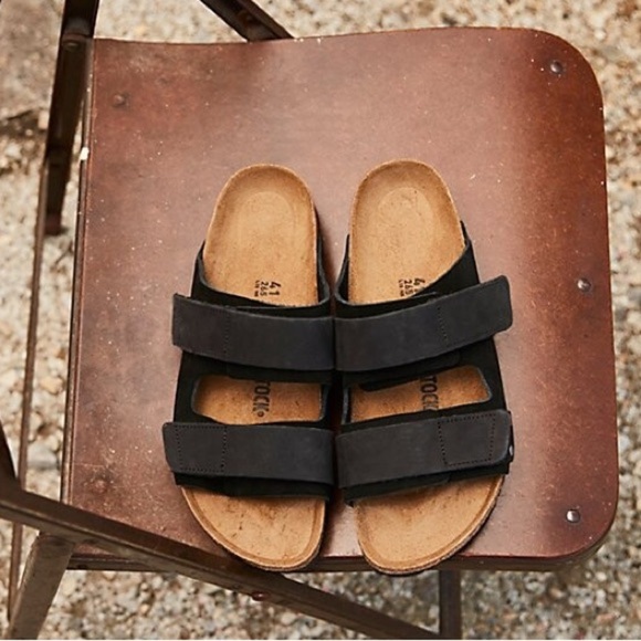 Birkenstock Men\'s Black Suede Double-Strap Sandals main image 11